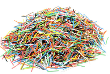 Scraps of telephone or telecommunication cable