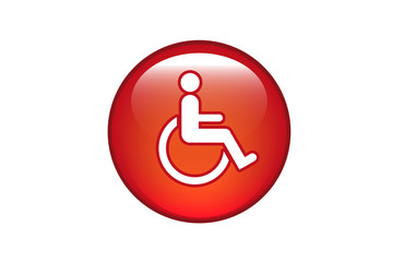 Aqua Button Rollstuhl