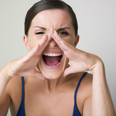 woman yelling
