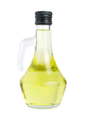 fresh olive oil isolated on white background