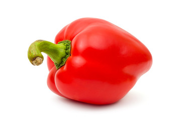 Red pepper isolated on white background
