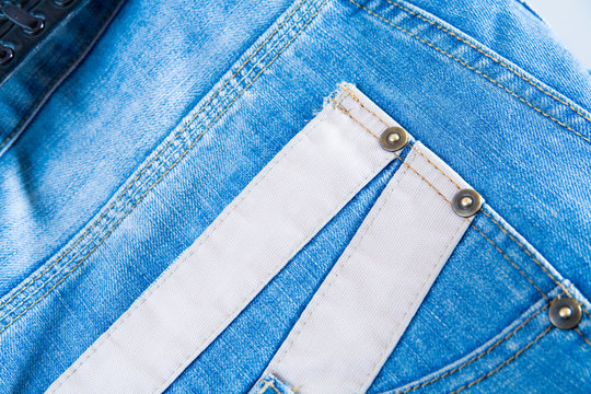 Fashionable blue jeans