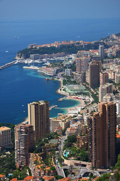 Vue a&eacute;rienne de Monaco