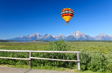 Naklejka premium The Grand Teton National Park in Wyoming USA