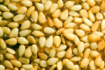 sesame seed in a honey