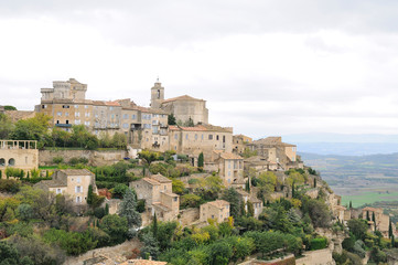 Fototapeta na wymiar Le village de Gordes en Provence