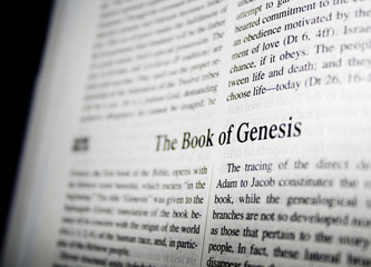 Obraz premium The book of genesis from bible