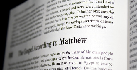 Bible gospel according to matthew