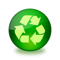 Obraz premium Button Recycling