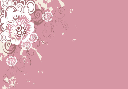 fond floral rose antique