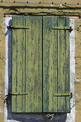 Façade colorée sur l'île de Burano