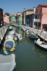 Fototapeta na wymiar Quartier coloré de Burano près de Venise