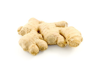 Ginger root isolated on white