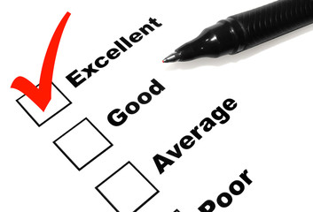 Excellent Survey with Pen