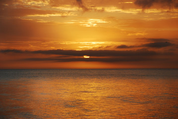 Naklejka na ściany i meble Sunset at Sanibel Island, Florida