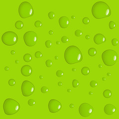 Green water drop background