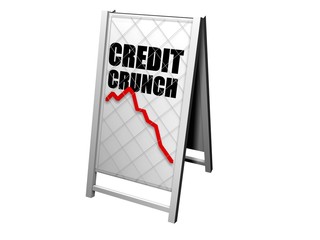 credit crunch advertising board
