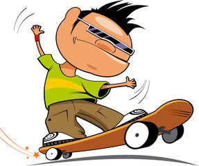 Teenager with a skateboard © LP Design