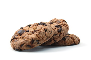 sweet cookies isolated on a white background