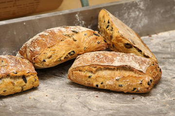 bread artisanal in a French bakery