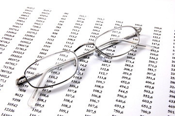 business numbers showing successful economic development