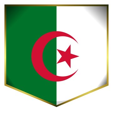drapeau ecusson algerie algeria flag