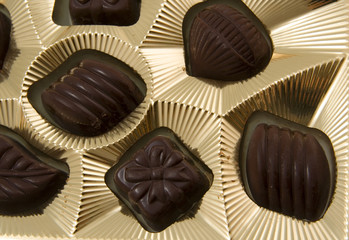Delicious close-up of chocolate