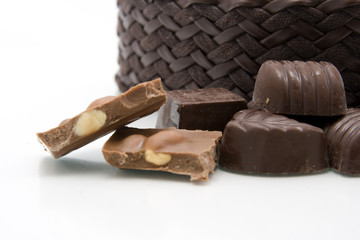 Chopped chocolate