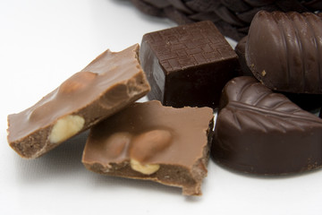 Chopped chocolate