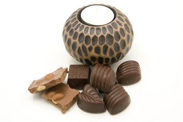 Chopped chocolate