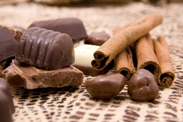 Chopped chocolate