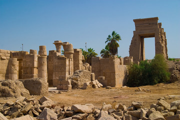 Ruins in karnak temple, Luxor Egypt.