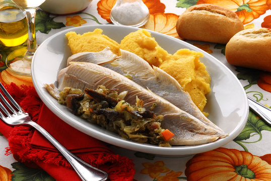 Luccio alla pescatora con polenta - Secondi - Lombardia