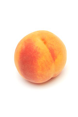 Fresh peach isolated on white.
