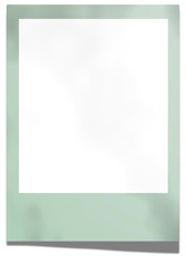 Empty polaroid picture frame