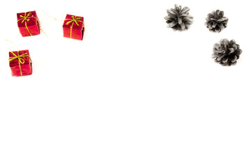 christmas decoration on white background