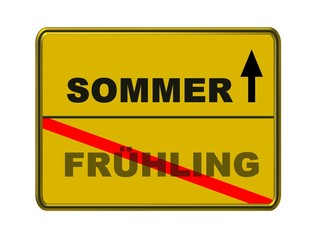 schild frühling - sommer