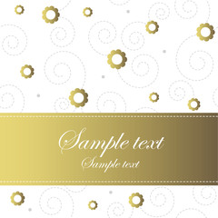 Floral greeting card