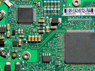Printed circuit board on a hard disk