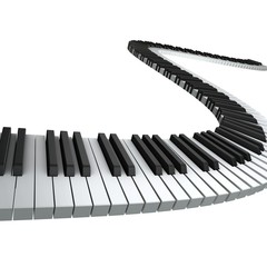 Piano keyboard render