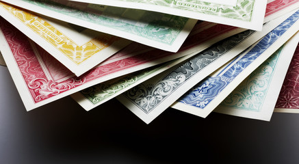 Stocks and Bonds Closeup