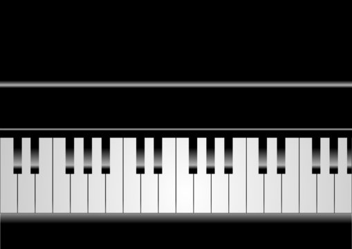 Editable vector piano background