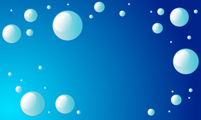 Editable abstract vector bubbles background