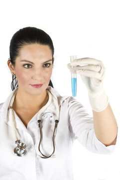 Doctor in laboratory
