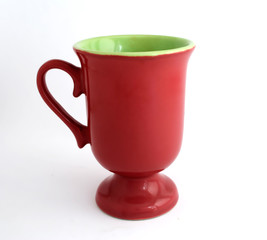 Cup isolated on white background