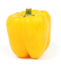 yellow pepper isolated on a white background