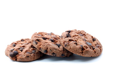 sweet cookies isolated on a white background