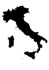 vector map of Italy