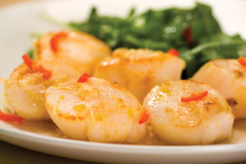 scallop dish