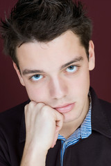 portrait of beautiful male model